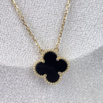 Load image into Gallery viewer, Van Cleef and Arpels Vintage Alhambra 1 Motif Pendant and Necklace - Vca
