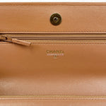 将图片加载到图库查看器，Chanel19 Wallet on Chain 21K Caramel Lambskin Mixed Hardware
