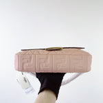 Load image into Gallery viewer, Fendi Medium Nappa FF 1974 Embossed Baguette Rose Pink, Gold-tone Hardware
