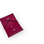 Charger l&#39;image dans la galerie, Hermes Calvi Card Wallet, Rose Pourpre Palladium-plated Hardware
