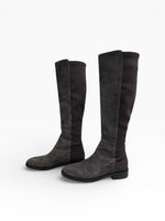 将图片加载到图库查看器，Stuart Weitzman 50/50 Greer City Knee-high Suede Boots Size 37.5
