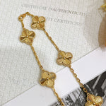 Load image into Gallery viewer, Van Cleef and Arpels VCA Vintage Alhambra 10 Motiff Necklace Guilloche Yellow Gold
