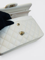 将图片加载到图库查看器，Chanel Timeless Classic Small - Ivory Caviar Gold-tone Hardware

