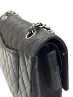 Load image into Gallery viewer, Chanel Timeless Classic Medium M/L Black Caviar Silver-tone Hardware
