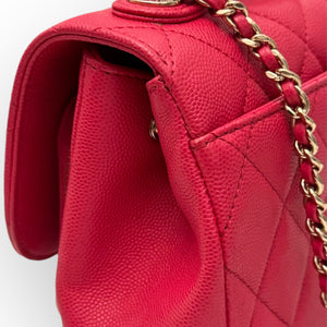 Chanel Business Affinity Strawberry Red Grained Calfskin - Caviar, Gold-tone Hardware