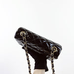 Load image into Gallery viewer, Chanel Classic Mini Black Patent Gold-tone Hardware
