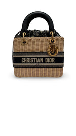 将图片加载到图库查看器，Christian Dior Lady Dior Natural Wicker - Medium
