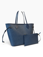 Charger l'image dans la galerie, Louis Vuitton LV Neverful MM, Monogram Denim/Epi Leather, Gold-tone Hardware
