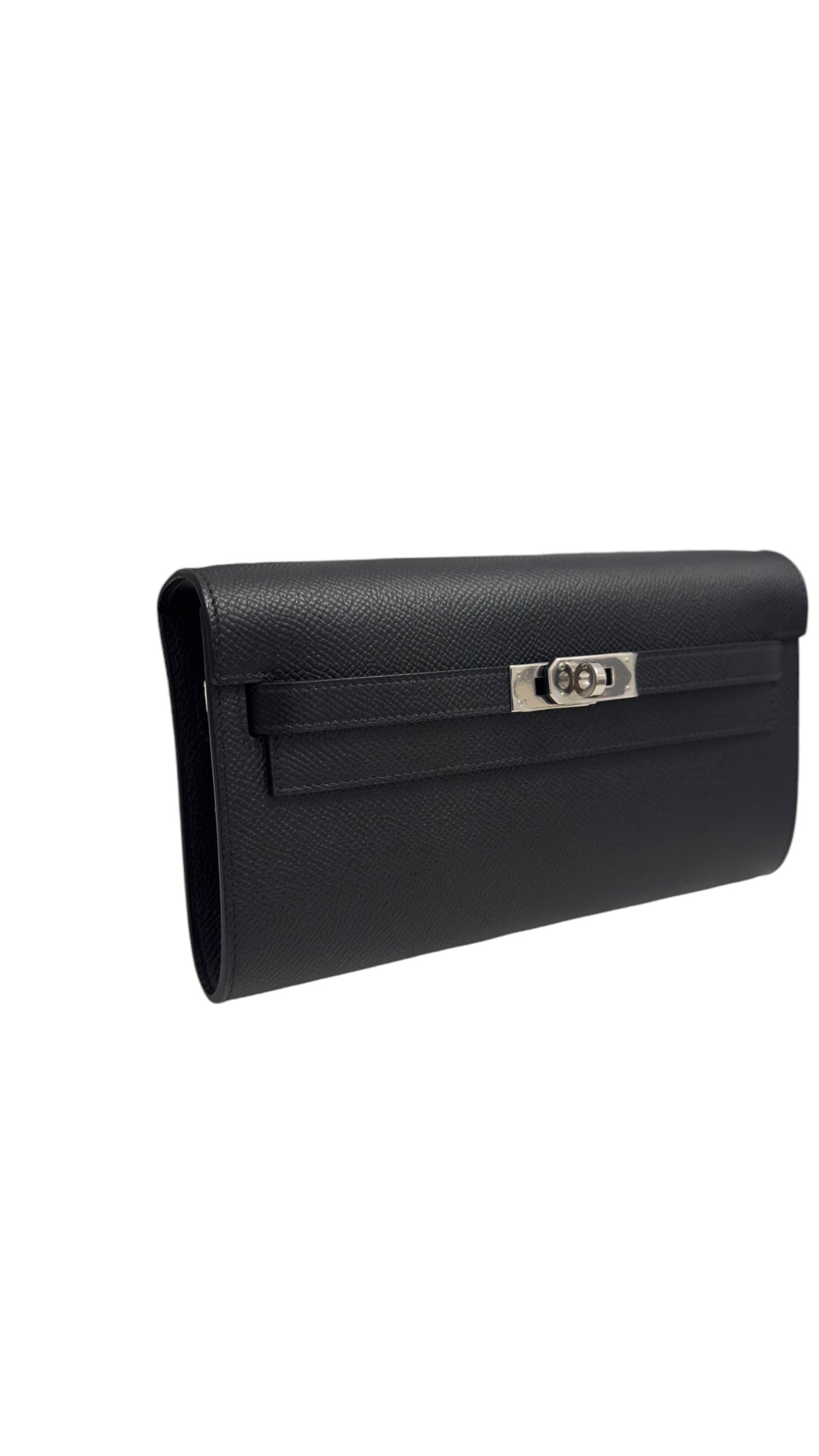 Hermes Kelly To Go Black Epsom Leather Palladium Hardware