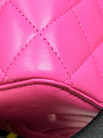 Load image into Gallery viewer, Chanel Coco Hearts Vanity Case, Quilted Barbie Pink Lambskin Gold-tone Hardware
