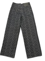 Load image into Gallery viewer, Marc Jacobs The Monogram Denim Straight-Leg Jeans - Black, Womens 27
