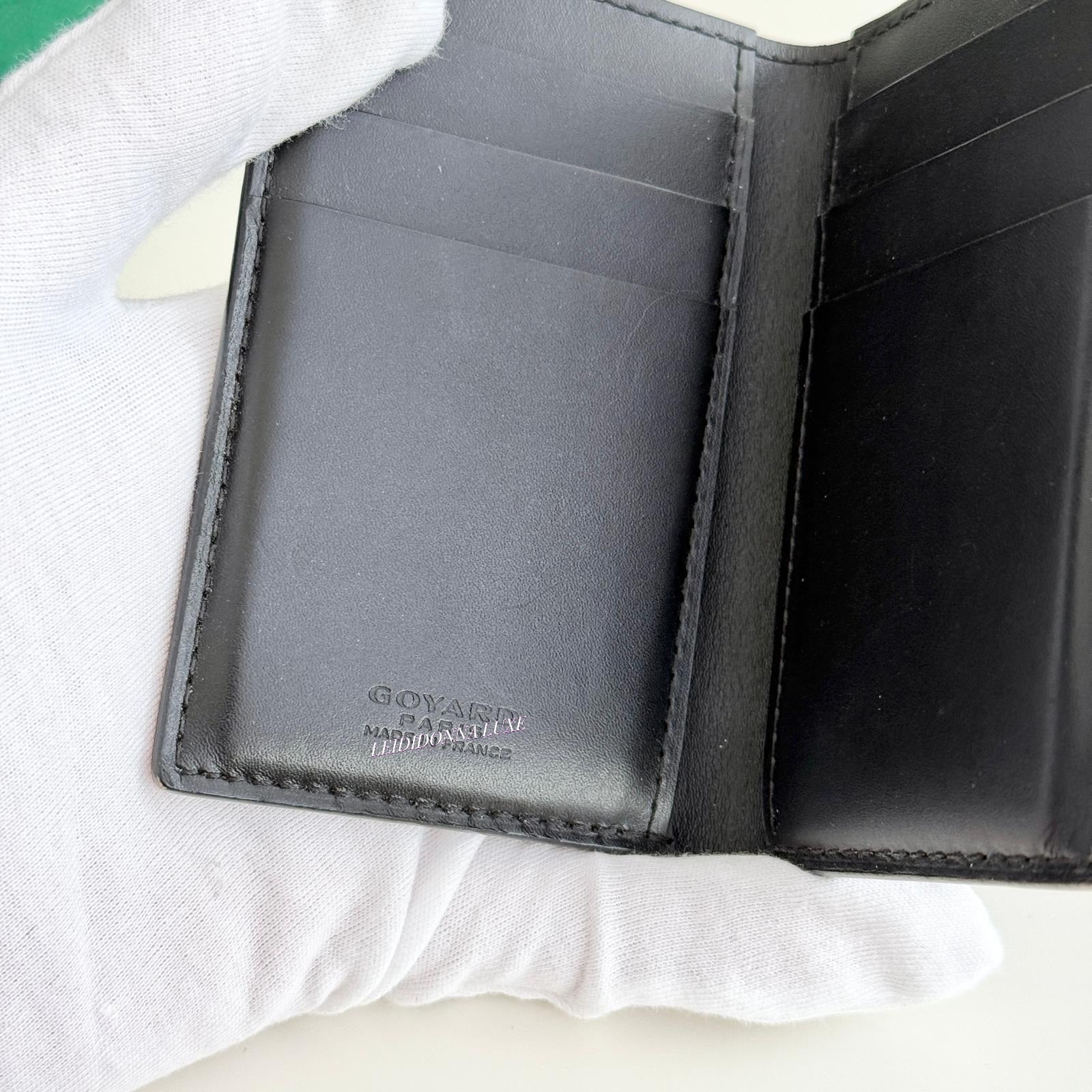 Goyard Saint Pierre Card and Bill Wallet Goyardine Canvass