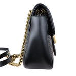 Load image into Gallery viewer, GUCCI GG Marmont Small Shoulder Calfskin Matelasse Black GHW Small
