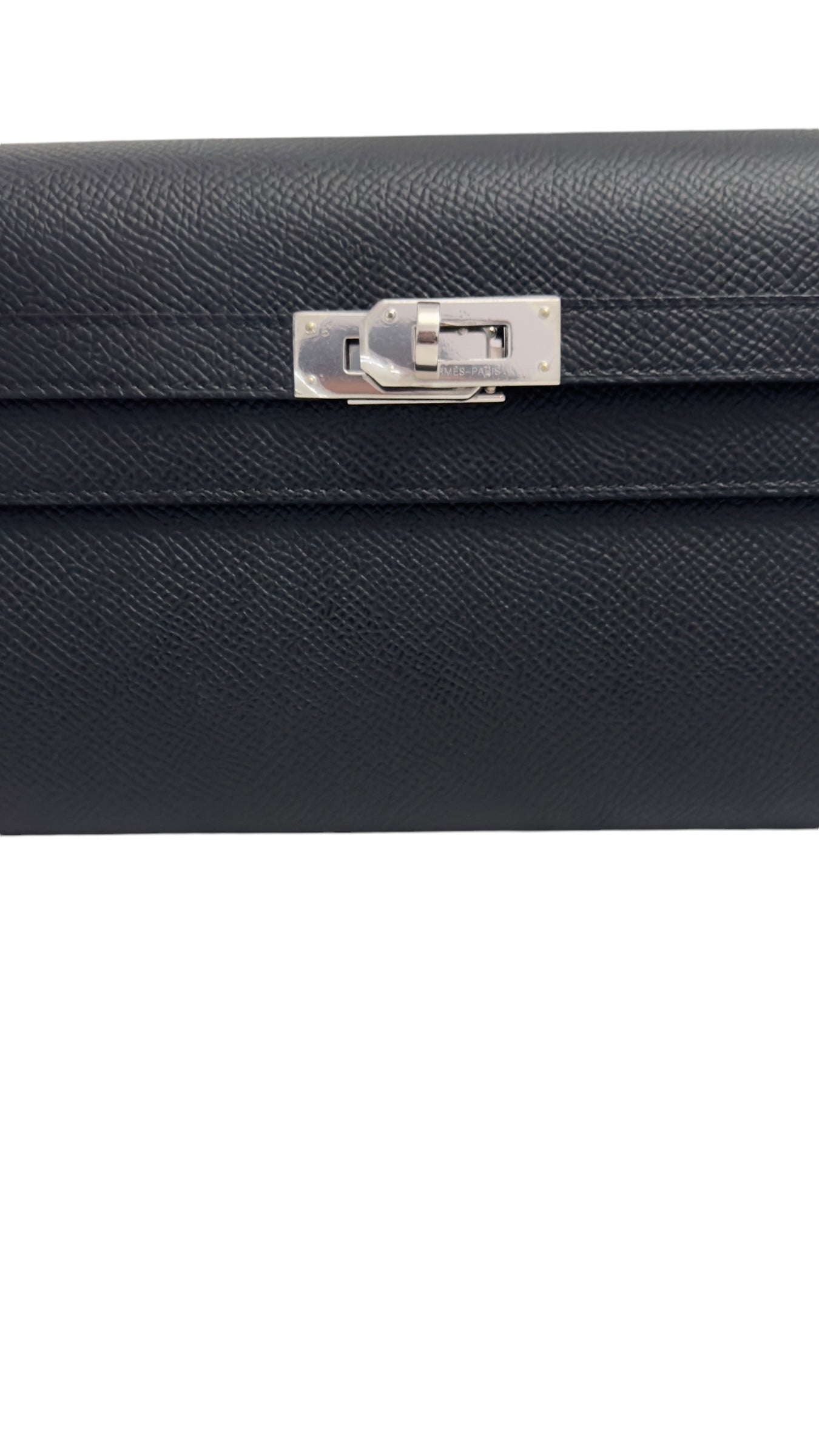 Hermes Kelly To Go Black Epsom Leather Palladium Hardware