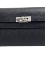 将图片加载到图库查看器，Hermes Kelly To Go Black Epsom Leather Palladium Hardware
