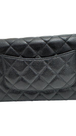 将图片加载到图库查看器，Chanel Classic Wallet on Chain Black Caviar Gold-tone Hardware
