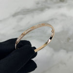 Load image into Gallery viewer, Cartier Love Bracelet Diamond Pavé, Rose Gold
