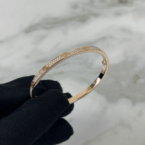 Cartier Love Bracelet Diamond Pavé, Rose Gold