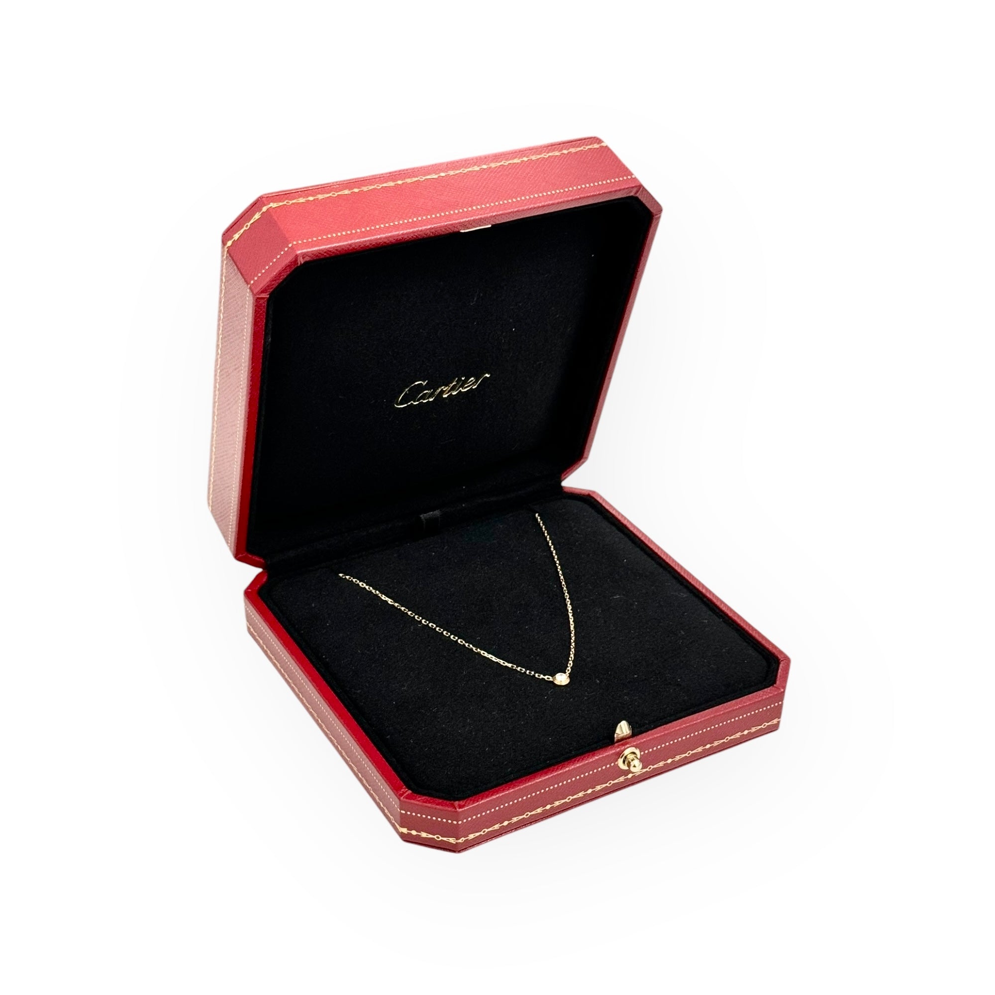 Cartier d'Amour Necklace, Small Model, Brilliant-cut Diamond, 18K Yellow Gold