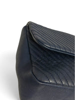 将图片加载到图库查看器，Chanel Surpique Flap Bag, Chevron Calfskin Gold-tone Hardware
