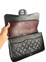 Load image into Gallery viewer, Chanel Timeless Classic Jumbo Black Caviar Silver-tone Hardware
