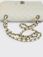 将图片加载到图库查看器，Chanel Timeless Classic Small - Ivory Caviar Gold-tone Hardware
