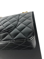 Charger l&#39;image dans la galerie, Chanel Timeless Classic Medium Double Flap Black Lambskin Gold Hardware
