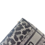 将图片加载到图库查看器，Christian Dior Lady D-Lite Medium Grey and Black Leopard Pattern Mizza Embroidery  Gold-tone Hardware
