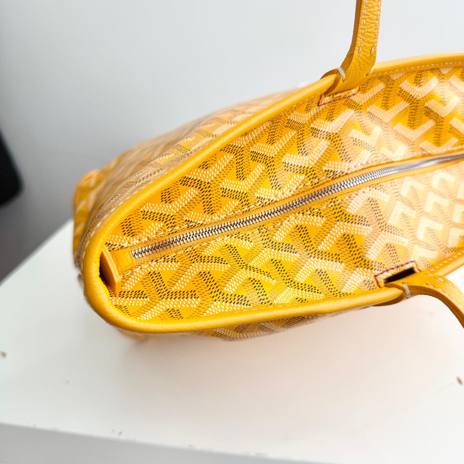 Goyard Artois PM Tote Yellow Goyardine Canvass