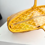 将图片加载到图库查看器，Goyard Artois PM Tote Yellow Goyardine Canvass
