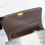 Charger l&#39;image dans la galerie, Celine Box Classique in White Lizard Leather and Gold-tone Hardware
