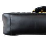 Charger l&#39;image dans la galerie, GUCCI GG Marmont Small Shoulder Calfskin Matelasse Black GHW Small
