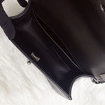 Load image into Gallery viewer, Chanel Leboy Small Black Calfskin Ruthenium Hardware
