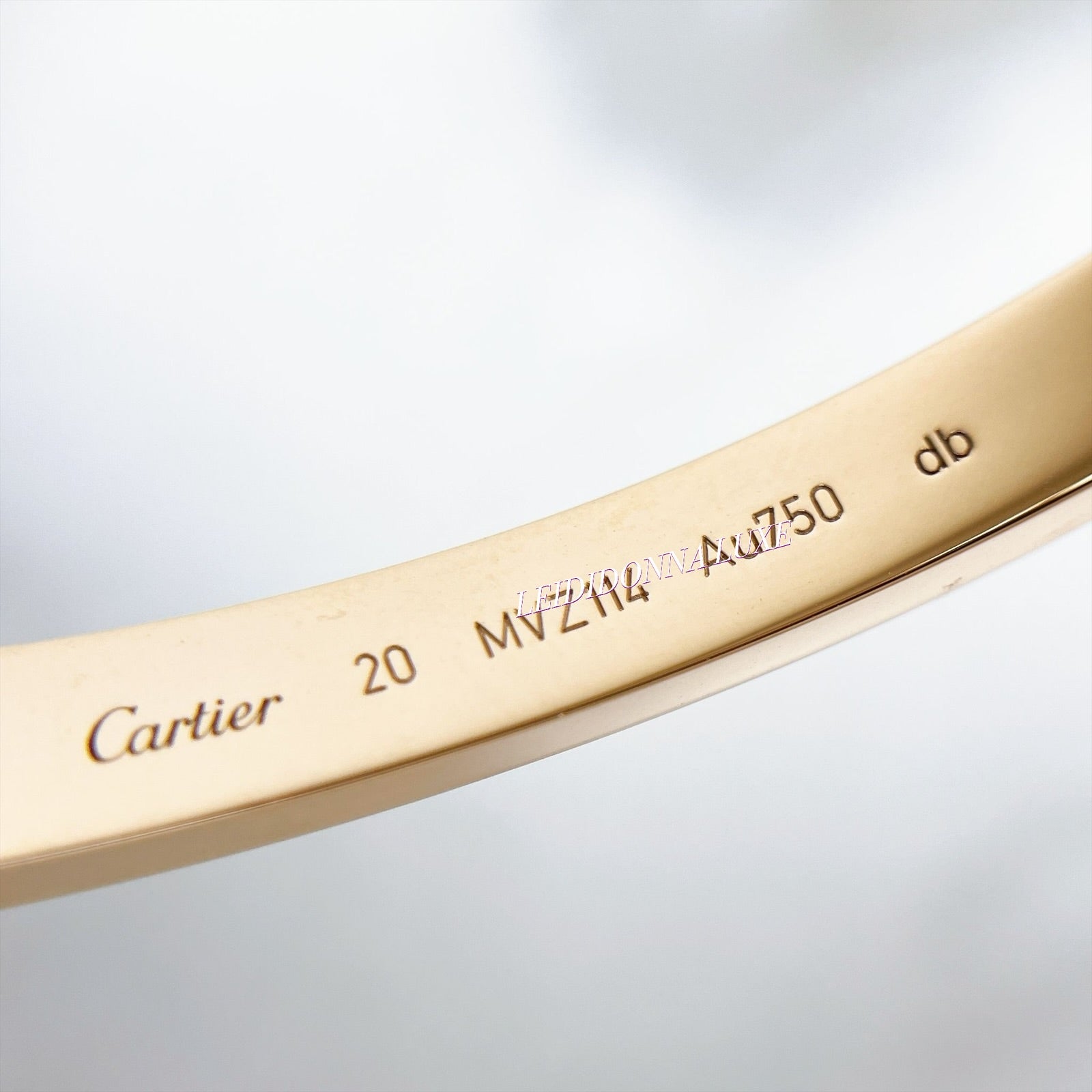 Cartier Classic Love Bracelet Rose Gold Size 20