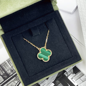 Van Cleef and Arpels Vintage Alhambra 1 Motif Pendant and Necklace- Vca