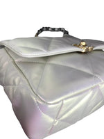 Load image into Gallery viewer, Chanel 19 Medium Iridescent White Lambskin Mixed Hardware
