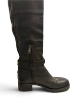 Load image into Gallery viewer, PRADA Knee-High Riding Boots, Black, Womens 7
