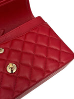 将图片加载到图库查看器，Chanel Timeless Classic Small 19B True Red Caviar Gold-tone Hardware
