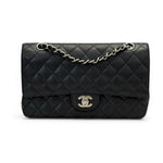 Load image into Gallery viewer, Chanel Timeless Classic Medium M/L Black Caviar Silver-tone Hardware
