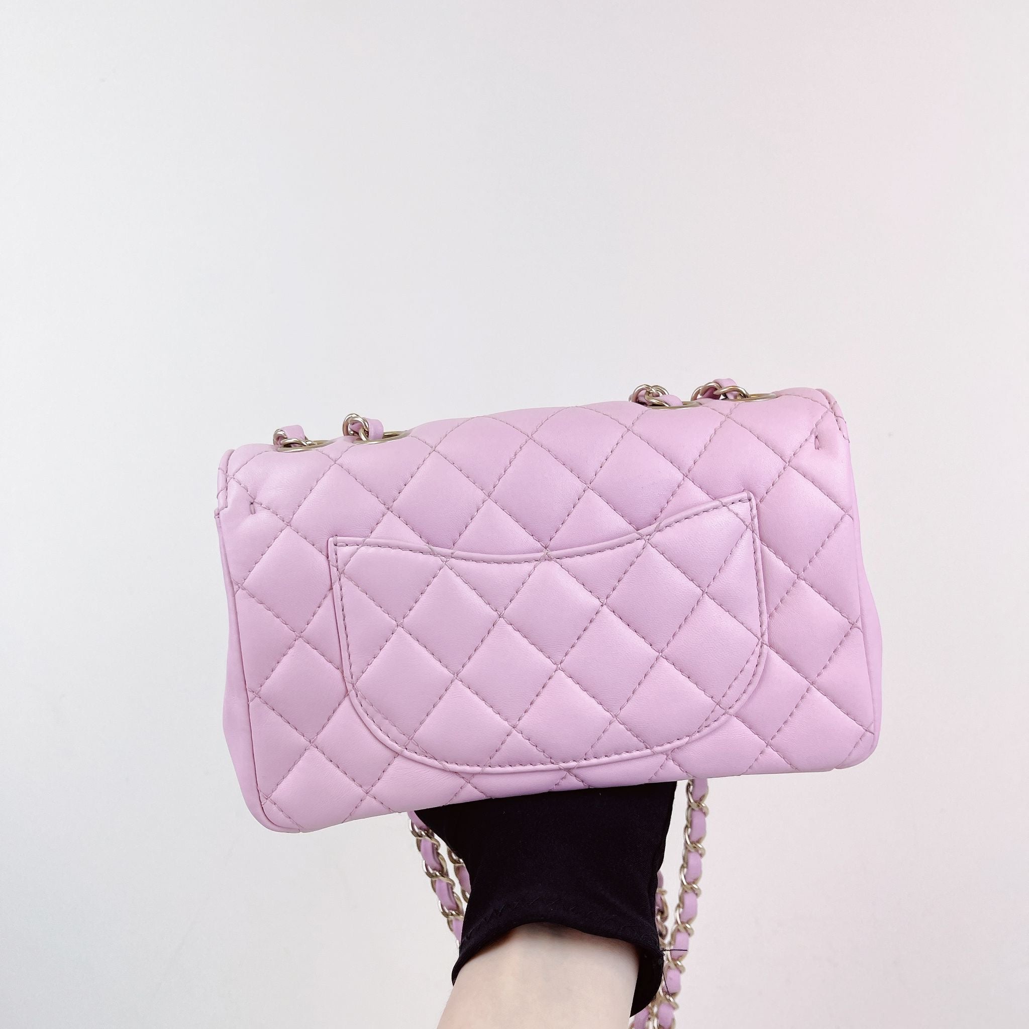 Chanel Mademoiselle Pink Lambskin Gold-tone Hardware