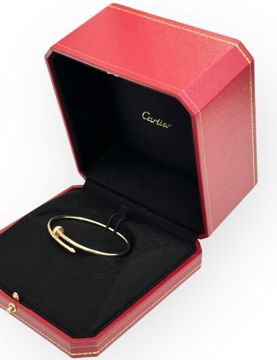 Cartier Juste Un Clou Bracelet, Small Model, 20 Brilliant-Cut Diamonds Yellow Gold, size 16 JUC