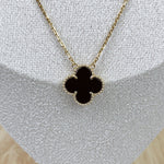 Load image into Gallery viewer, Van Cleef And Arpels 1 Motif Vintage Alhambra Onyx Pendant
