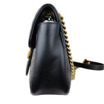 Charger l&#39;image dans la galerie, GUCCI GG Marmont Small Shoulder Calfskin Matelasse Black GHW Small
