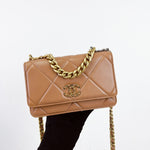 Load image into Gallery viewer, Chanel19 Wallet on Chain 21K Caramel Lambskin Mixed Hardware
