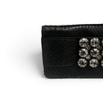 Load image into Gallery viewer, Chanel Python Crystal Beaded Minaudière Evening Clutch
