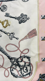 Load image into Gallery viewer, Hermes Les Cles Silk Scarf
