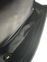 将图片加载到图库查看器，Chanel Easy Carry Flap Bag Black Lambskin Silver-tone Hardware
