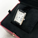 Charger l&#39;image dans la galerie, Cartier Tank Must Watch 41mm Black Croco Strap
