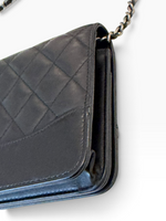 Load image into Gallery viewer, Chanel Gabrielle Quilted Wallet on Chain, Black Calfskin, Mixed-tone Hardware
