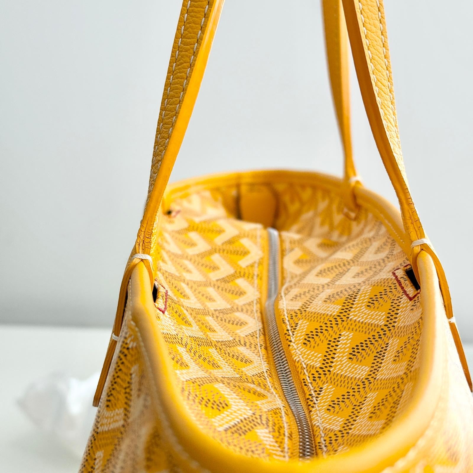 Goyard Artois PM Tote Yellow Goyardine Canvass